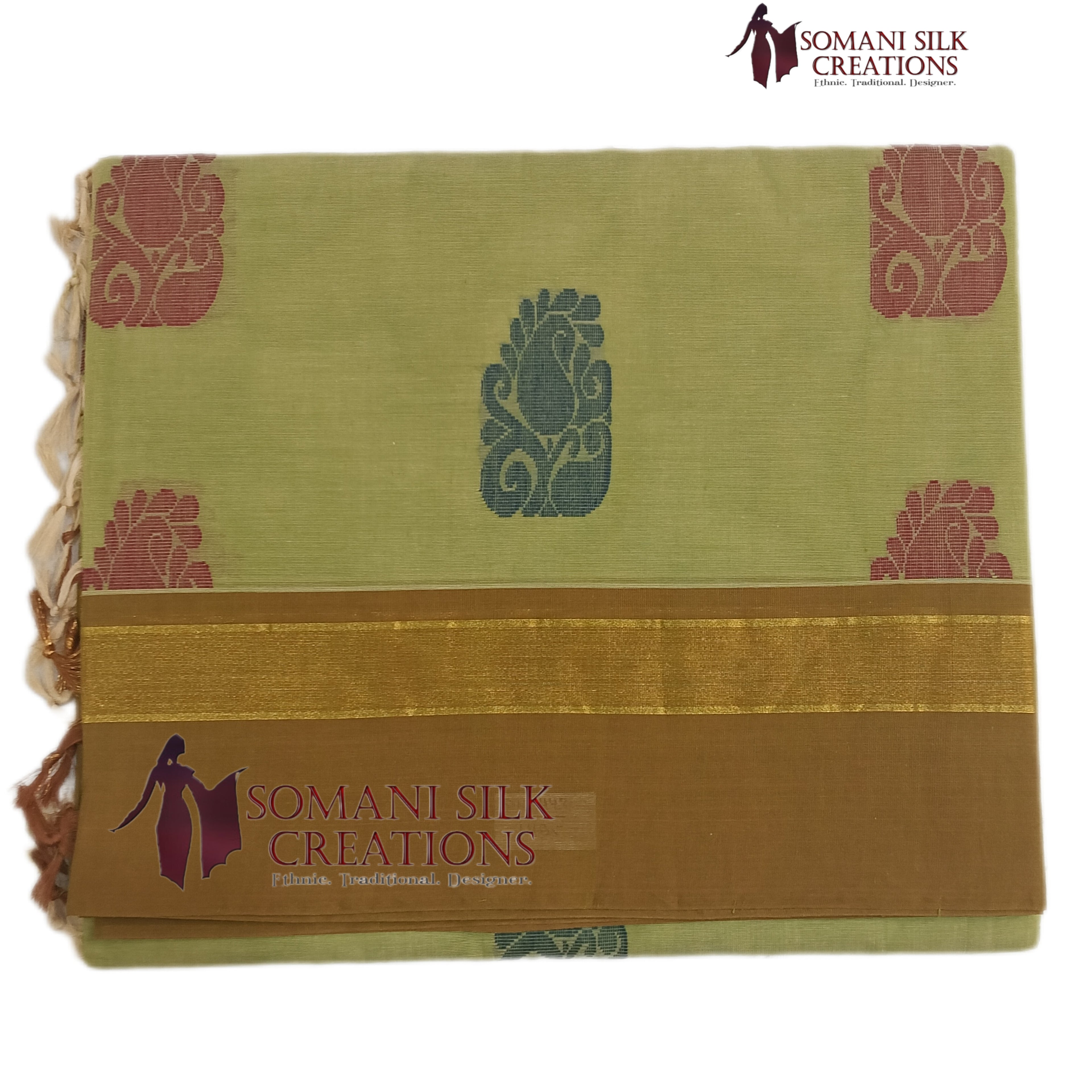 South Chanderi Cotton Resham Pallu