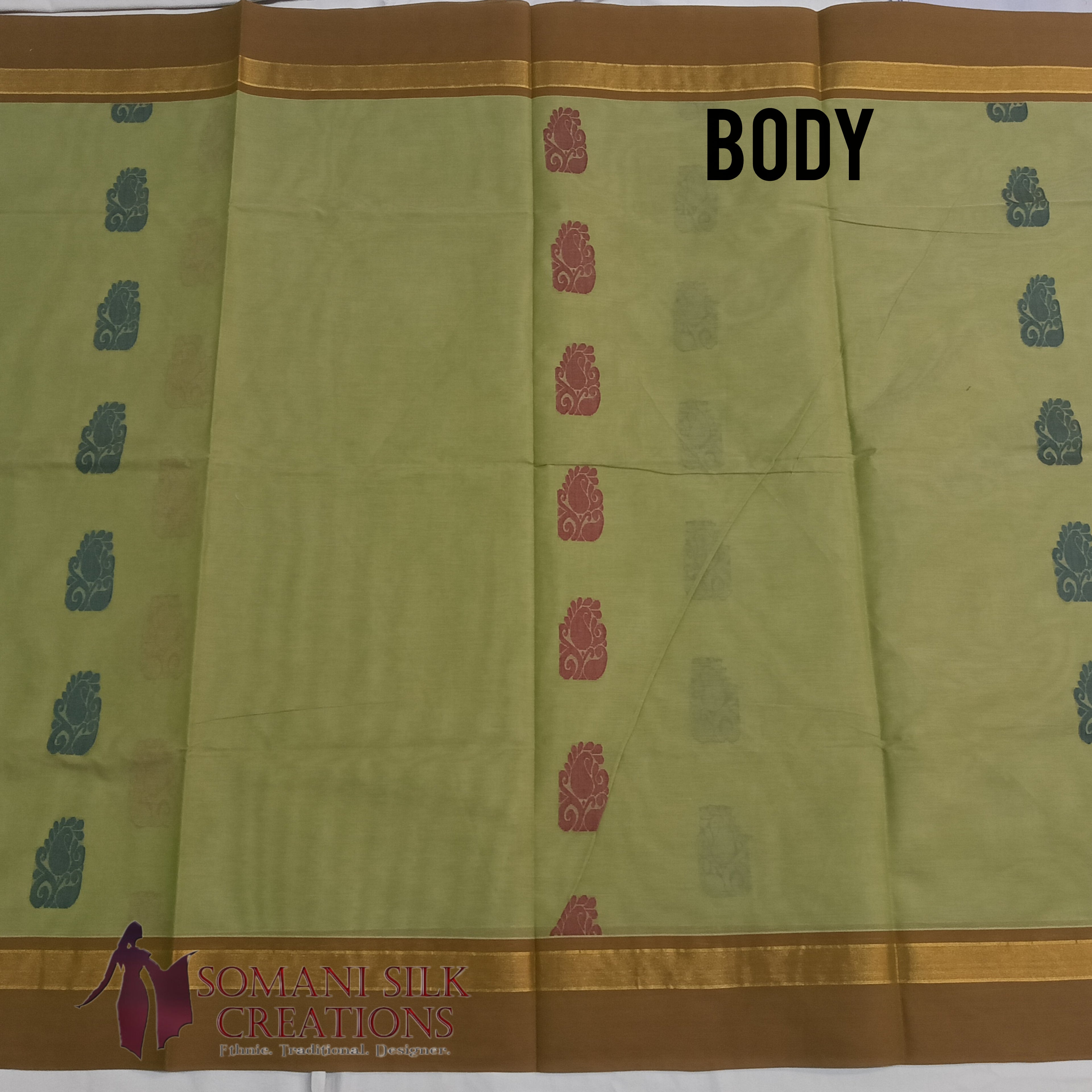 South Chanderi Cotton Resham Pallu