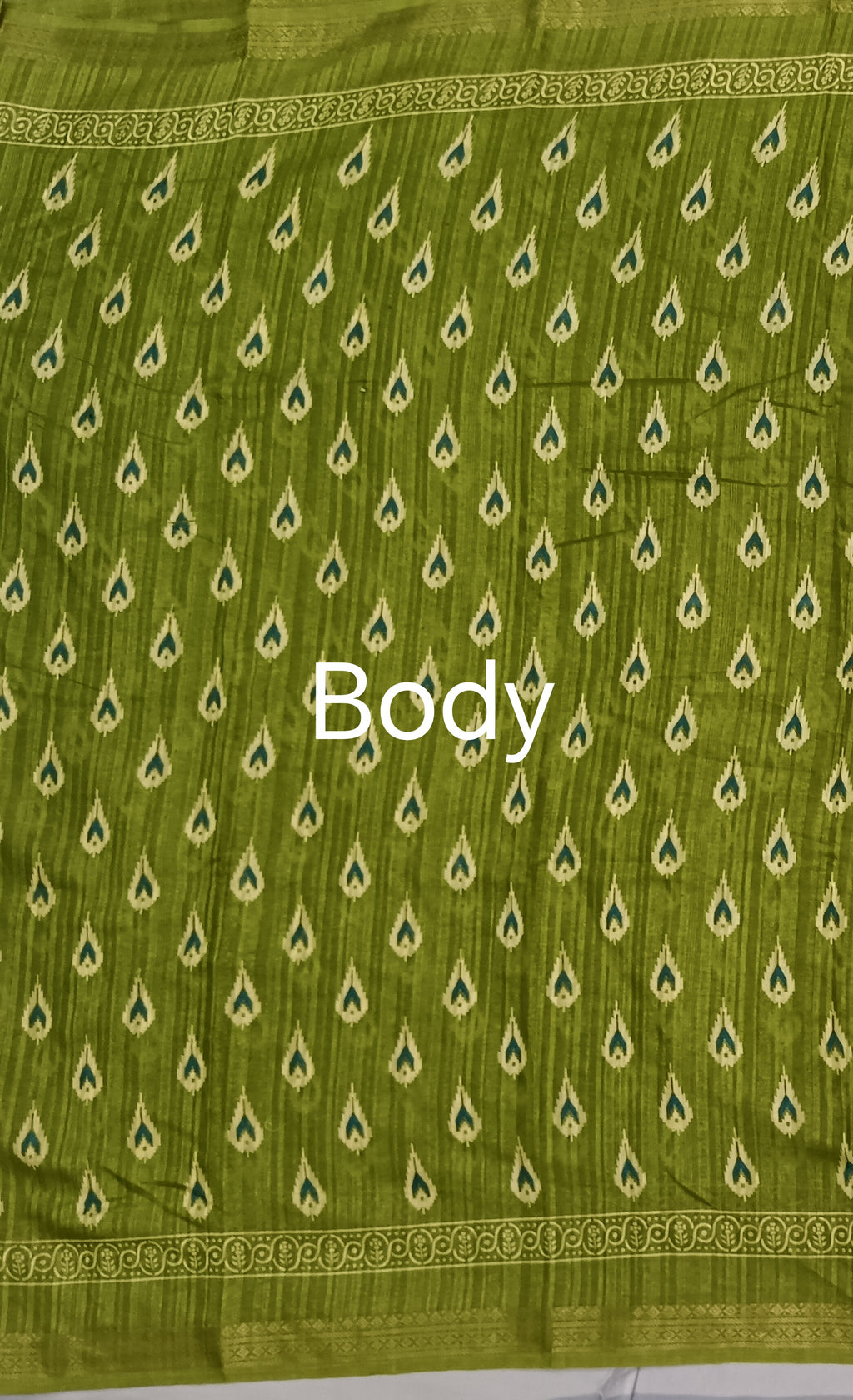 Block Print Green Saree under 1000 rs