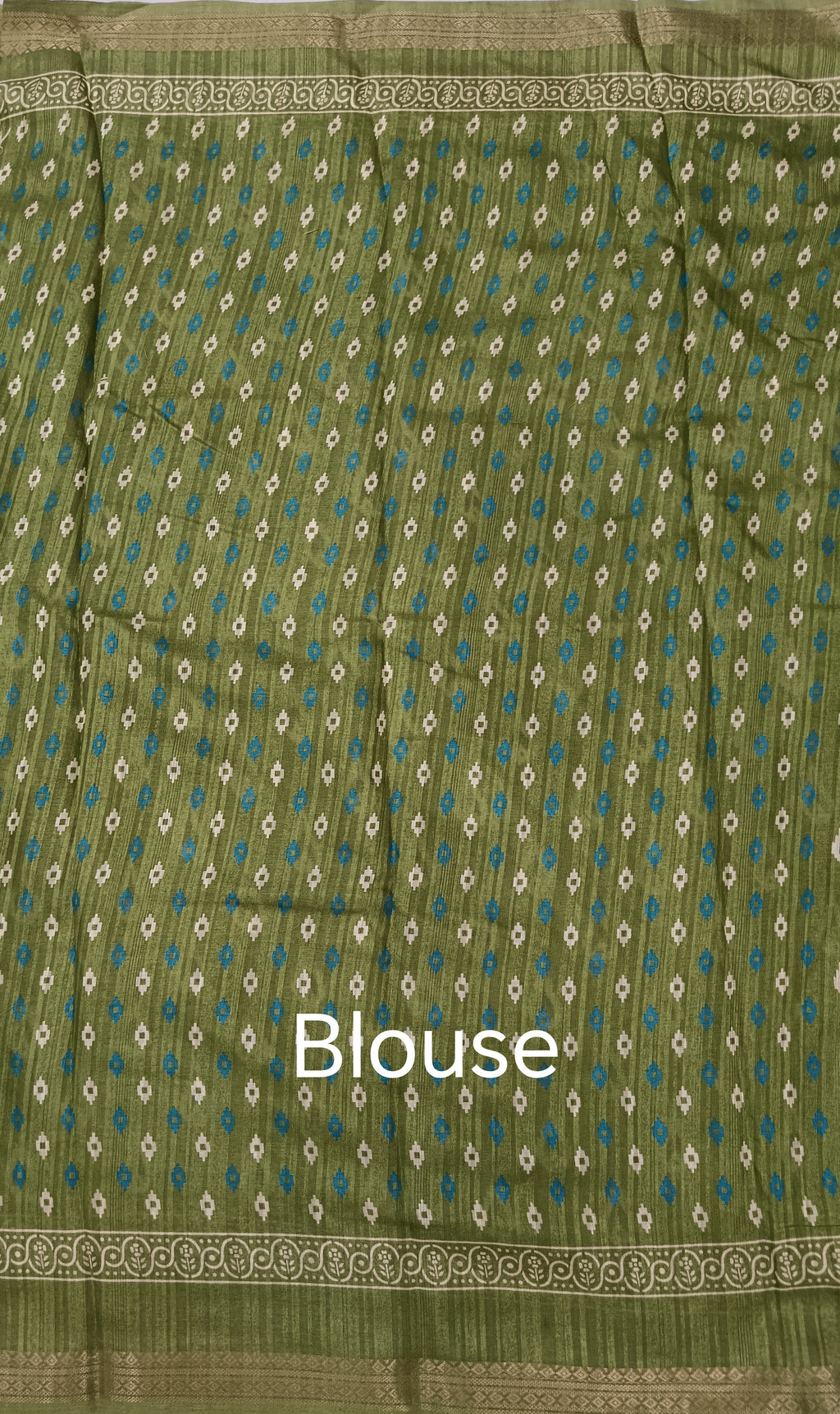 Block Print Green Saree under 1000 rs