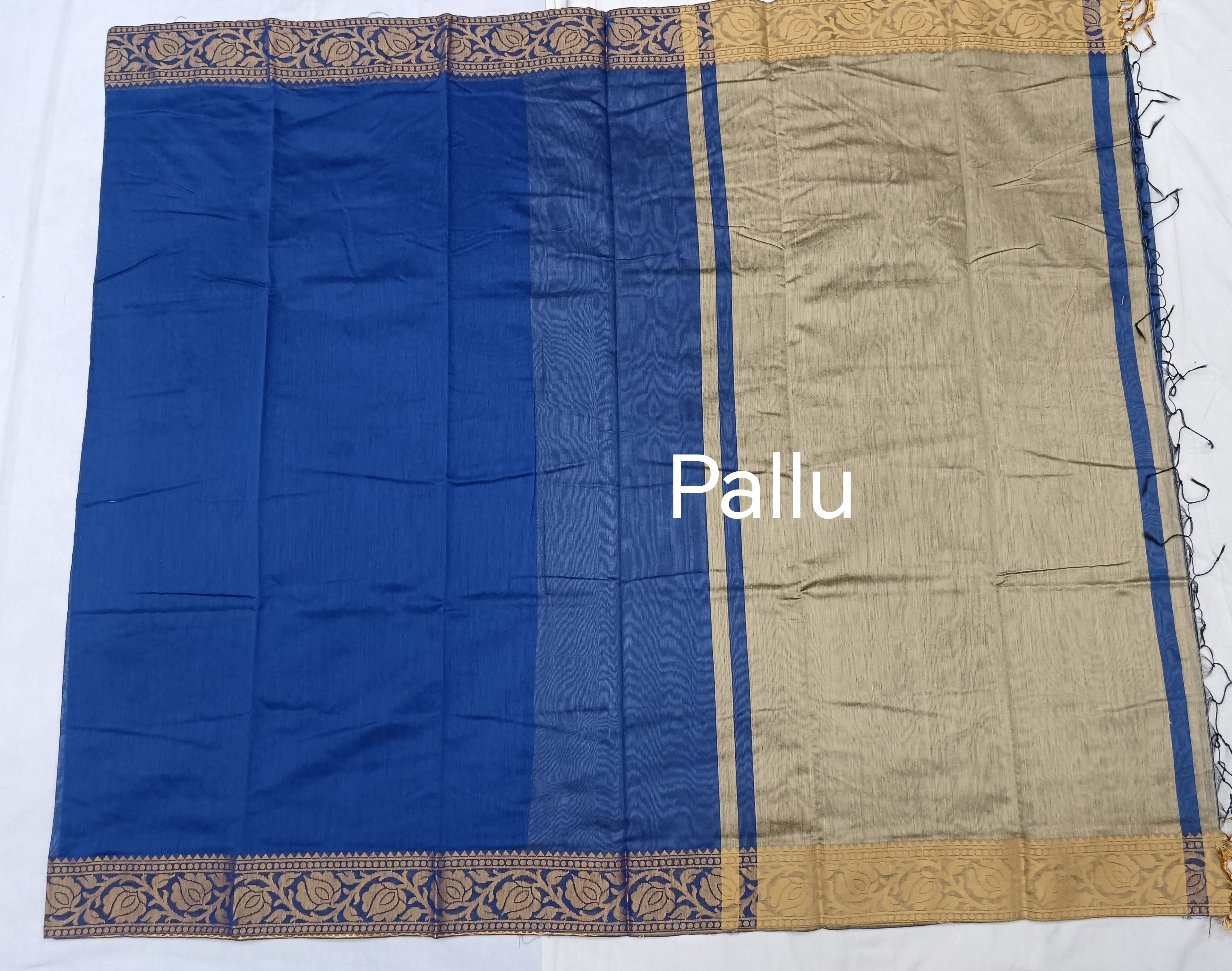 Plain Blue Chanderi Saree, Sarees in Gwalior, Online Chanderi Saree's, Online Sarees