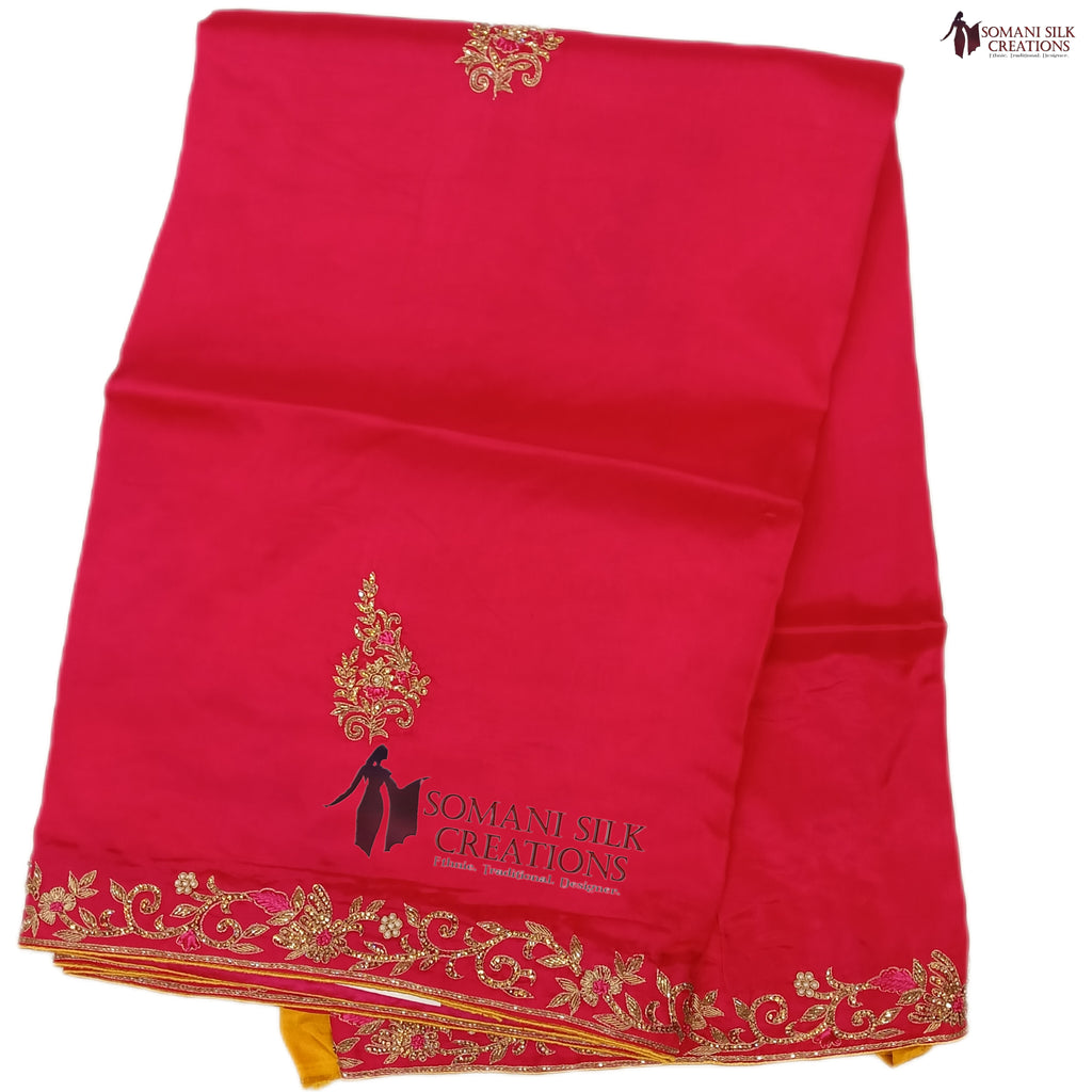 Calcutta Embroidery Wedding Saree