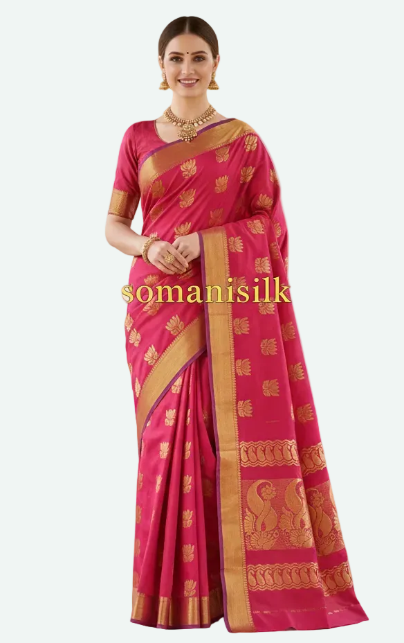 Coimbatore Chanderi Cotton Saree