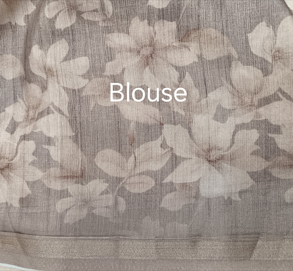 Cotton Silk Print Digital Saree Online