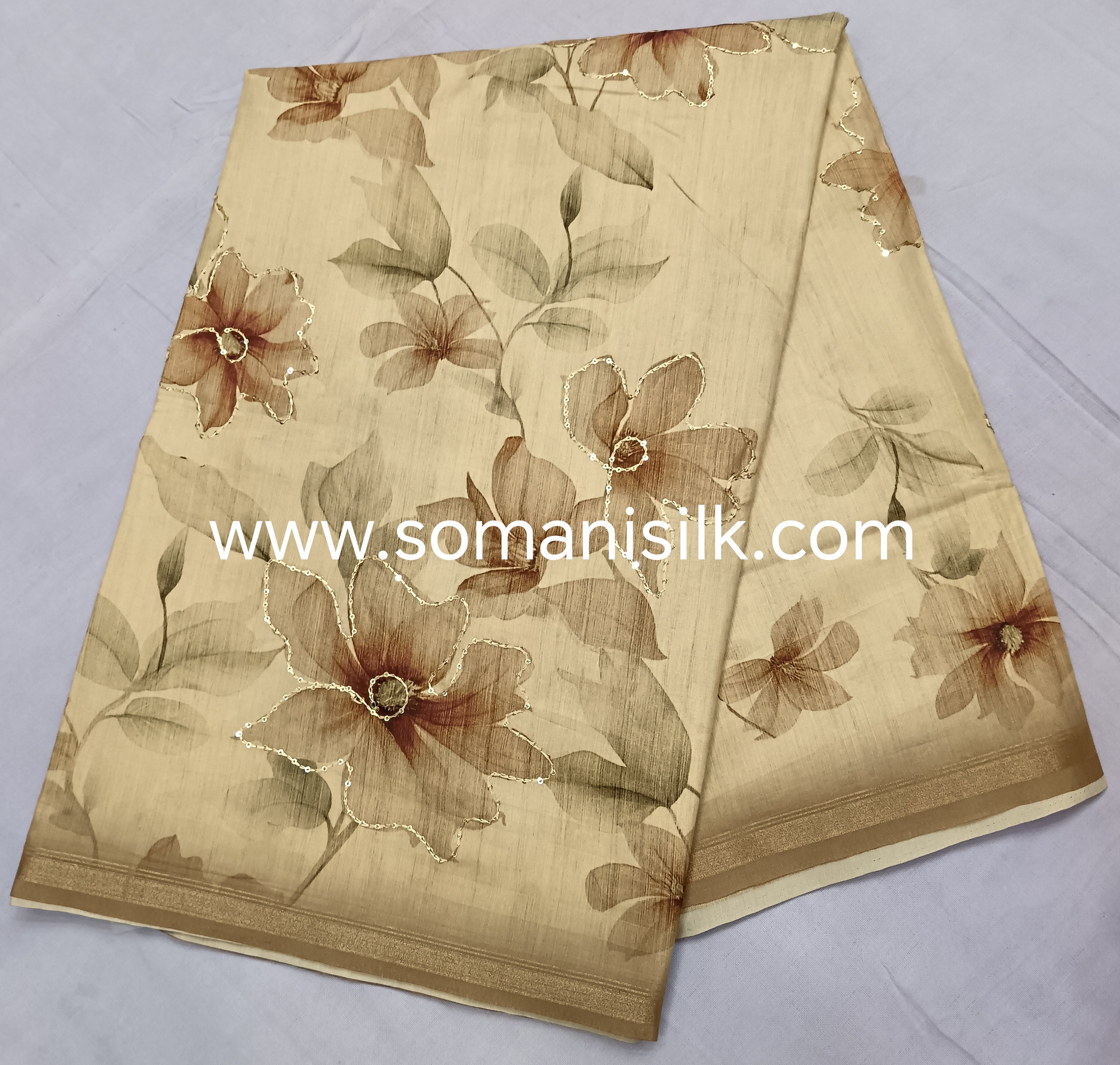 Cotton Silk Print Digital Saree Online