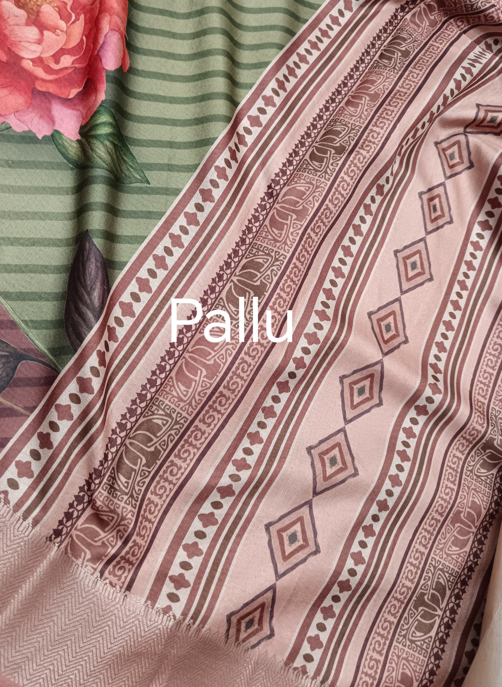 Floral digital print saree online