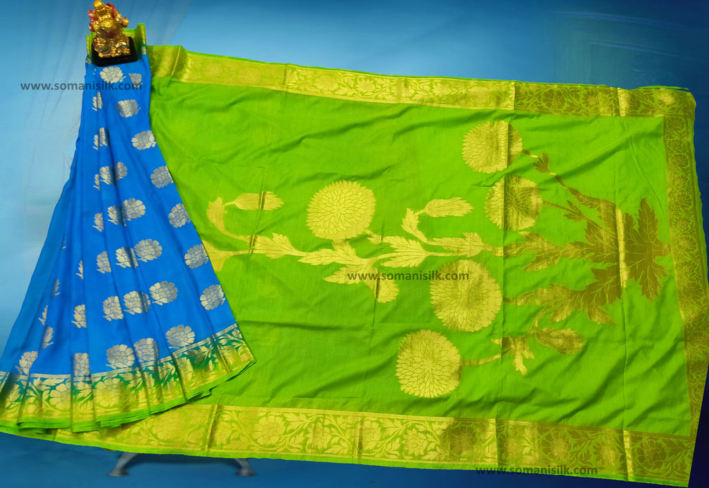 Half half lehanga pattern saree, bangalore silk saree
