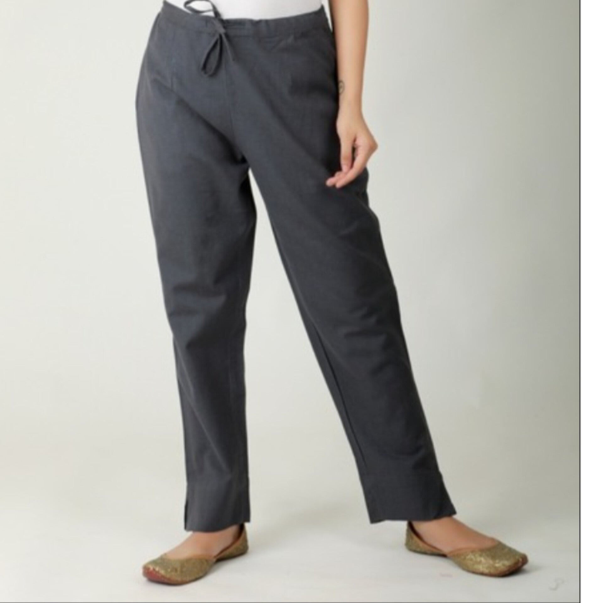 Flex cotton pants - Dark grey