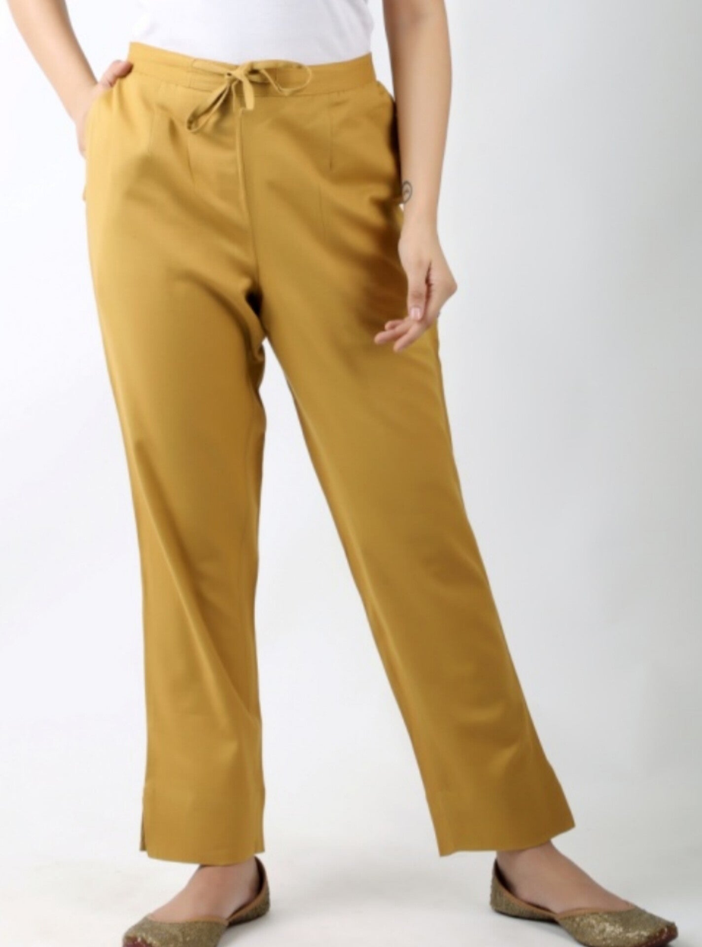 Cotton Flex Pant - Light Sugar Color