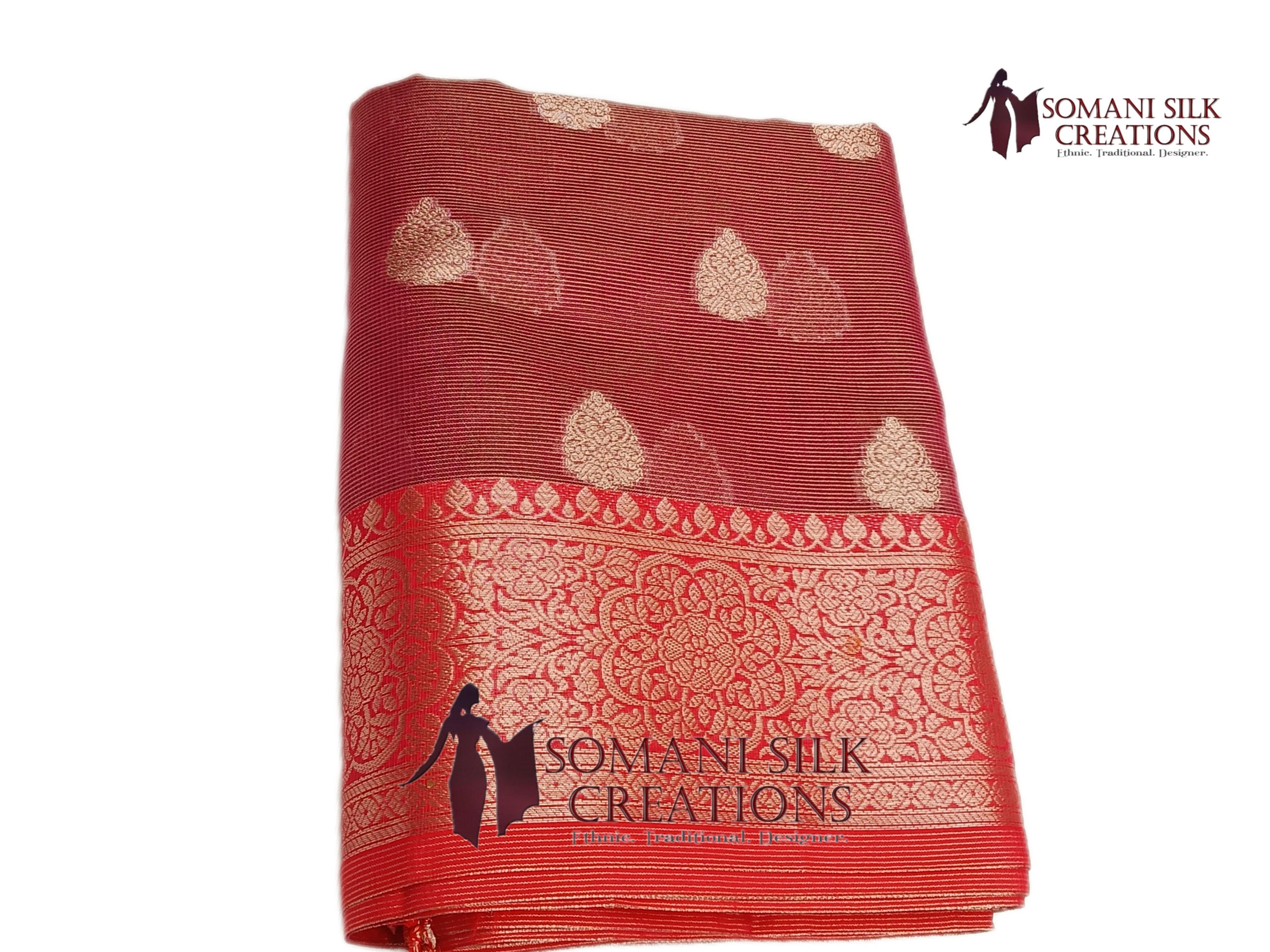 Banarsi Zari Buti R. Organza Saree