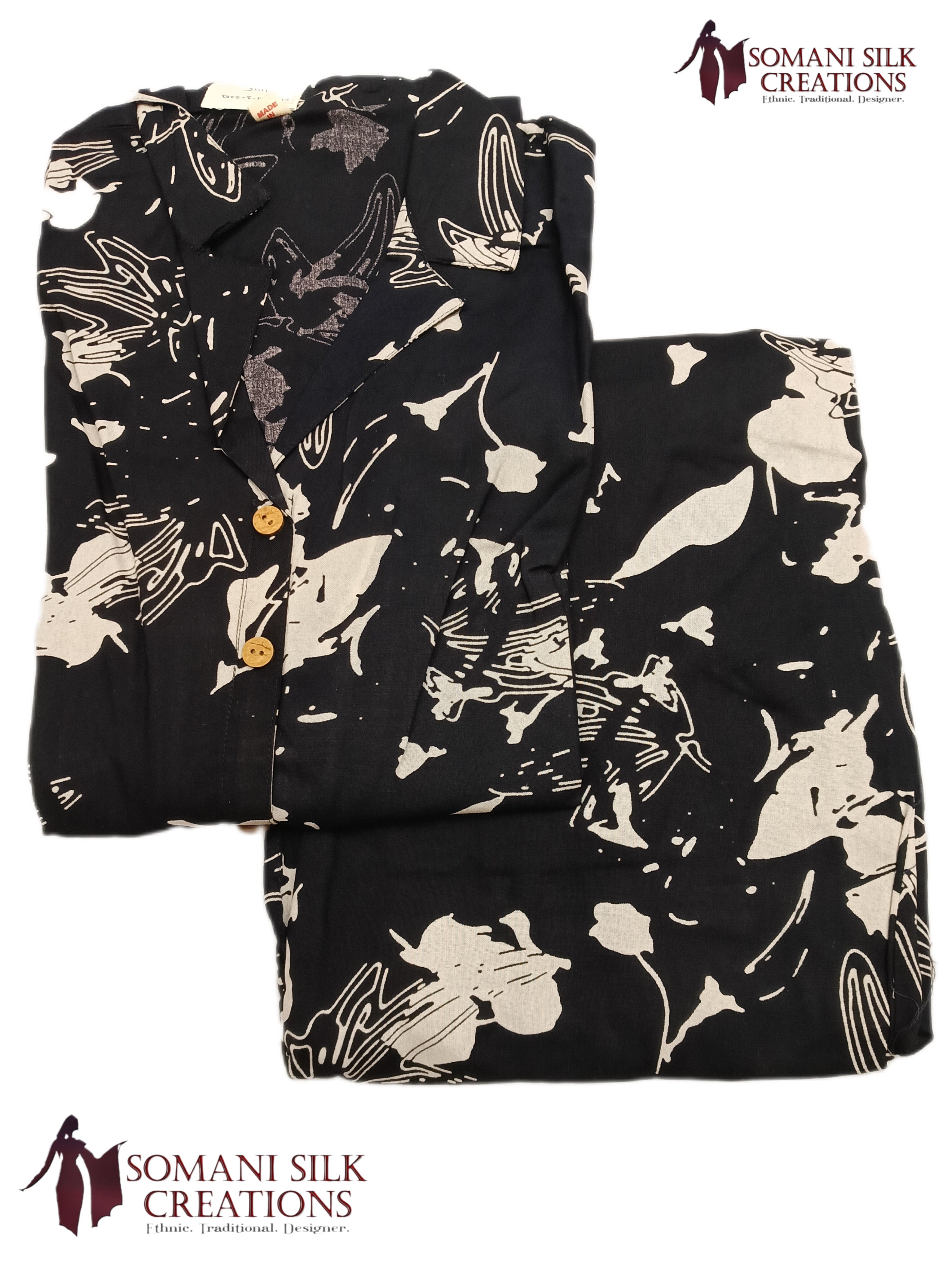 Black Kurta Palazzo Sett set