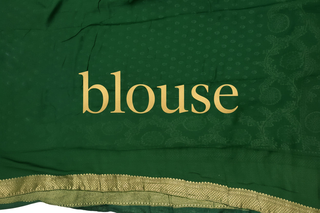 Leaf Green Georgette Saree