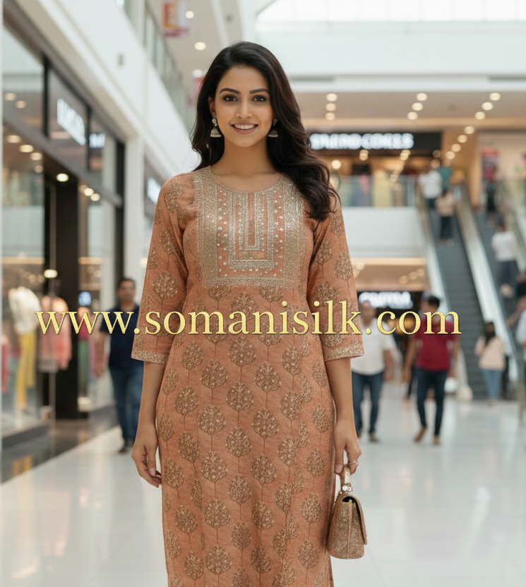 Muslin kurti wedding occasion 