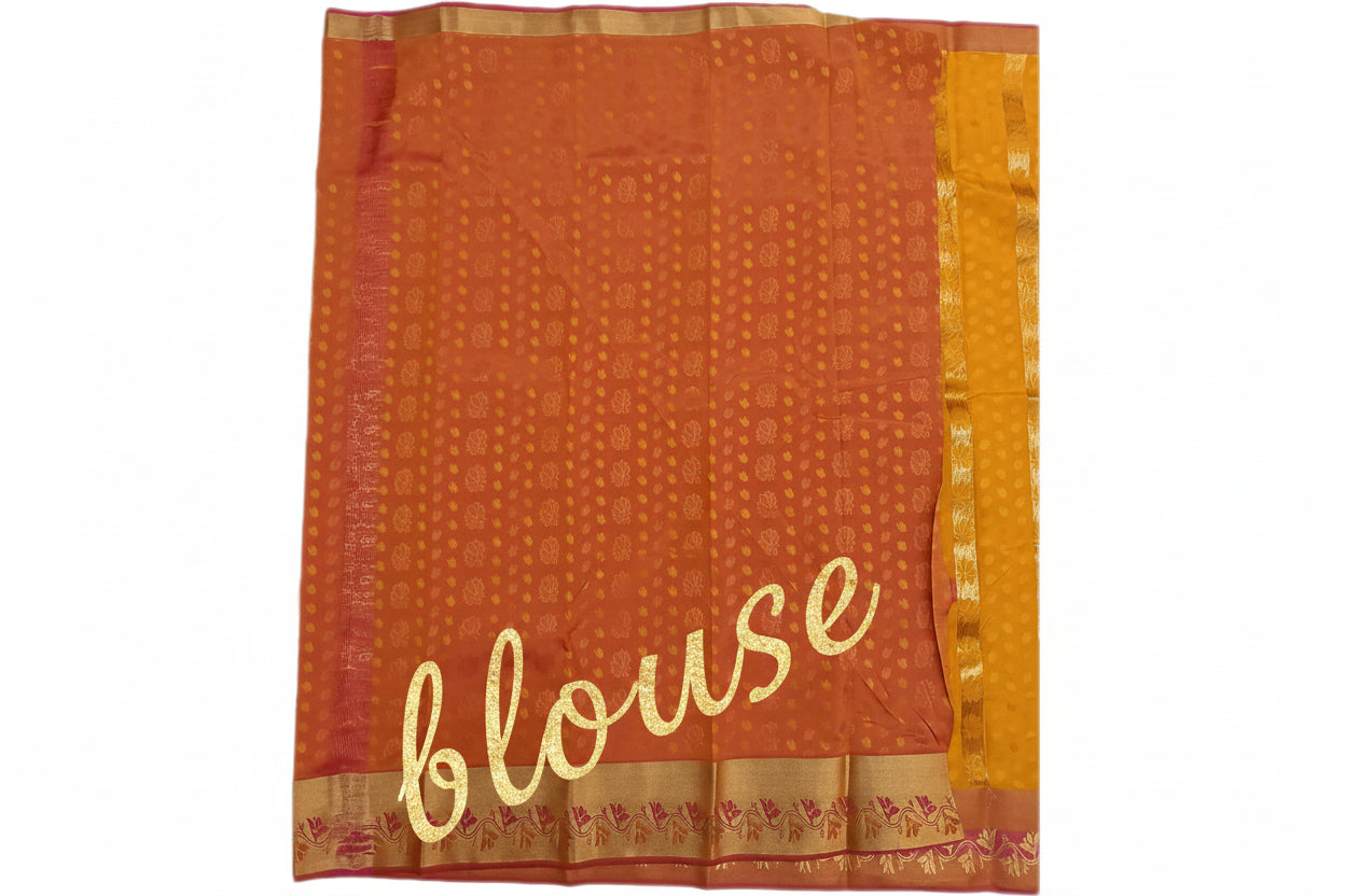 Mustard Silk Saree