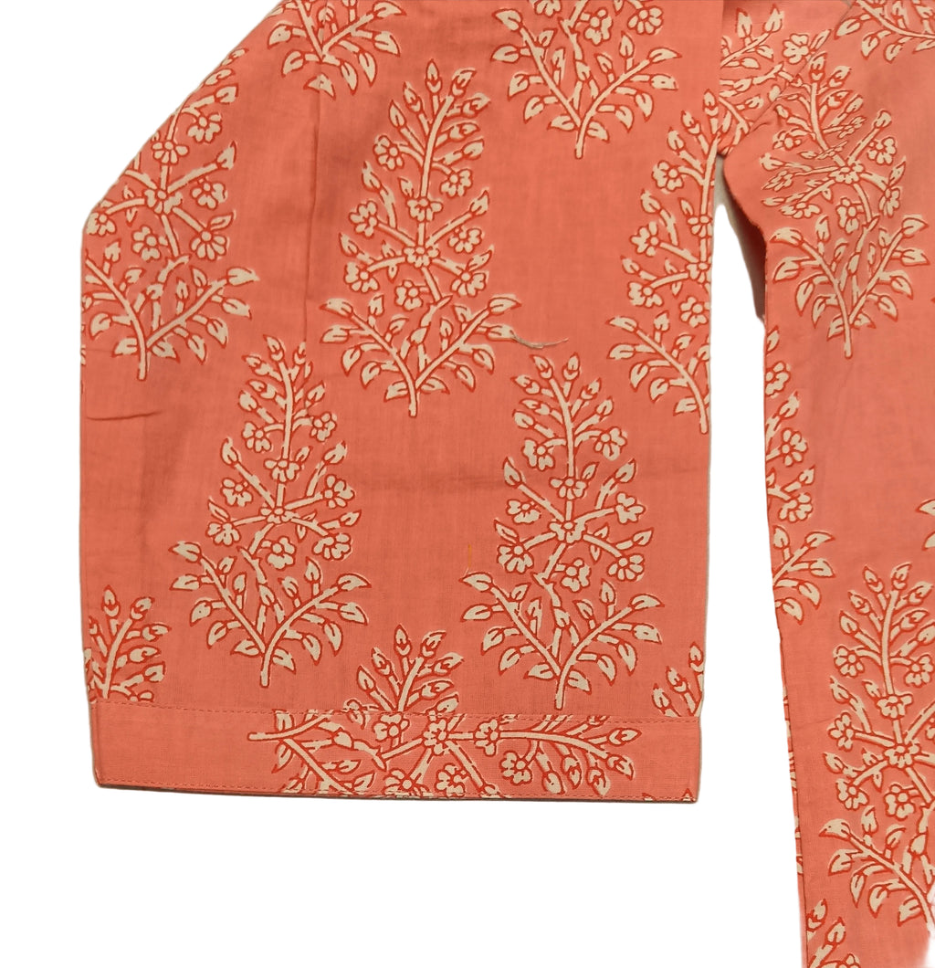 Peach Colour Cotton Kurti in Gwalior