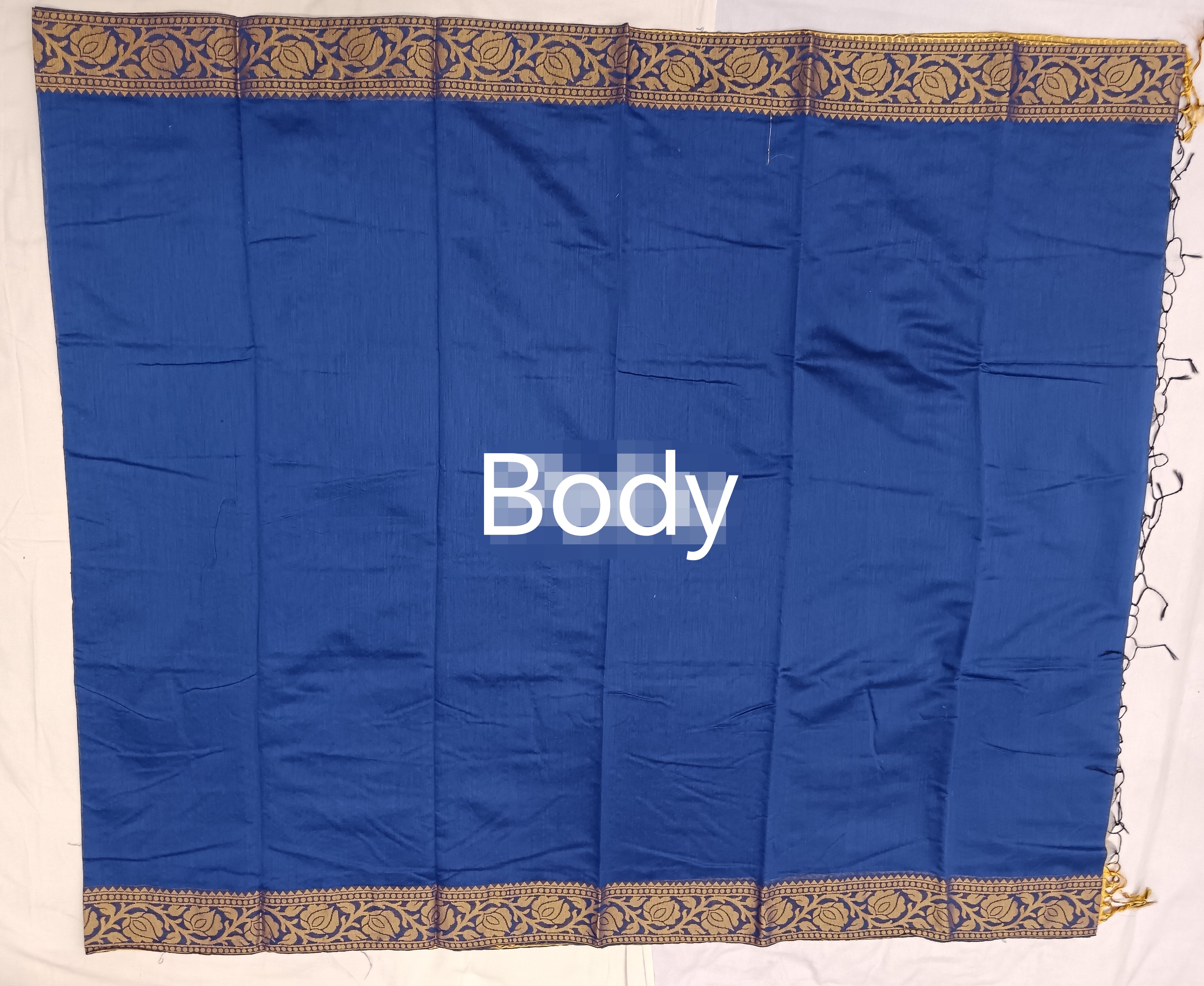 Plain Blue Chanderi Saree, Sarees in Gwalior, Online Chanderi Saree's, Online Sarees