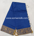 Plain Blue Chanderi Saree, Sarees in Gwalior, Online Chanderi Saree's, Online Sarees