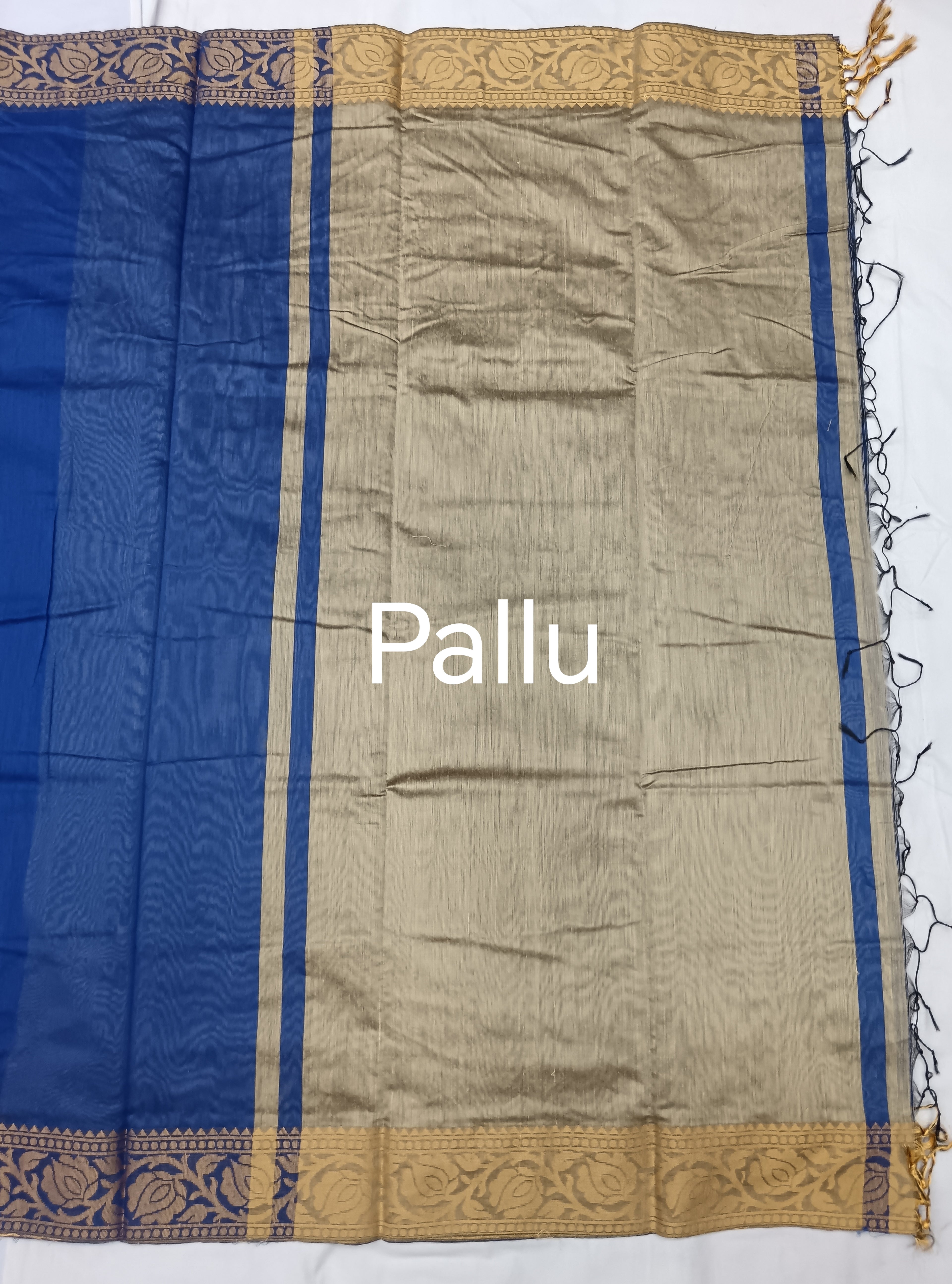 Plain Blue Chanderi Saree, Sarees in Gwalior, Online Chanderi Saree's, Online Sarees