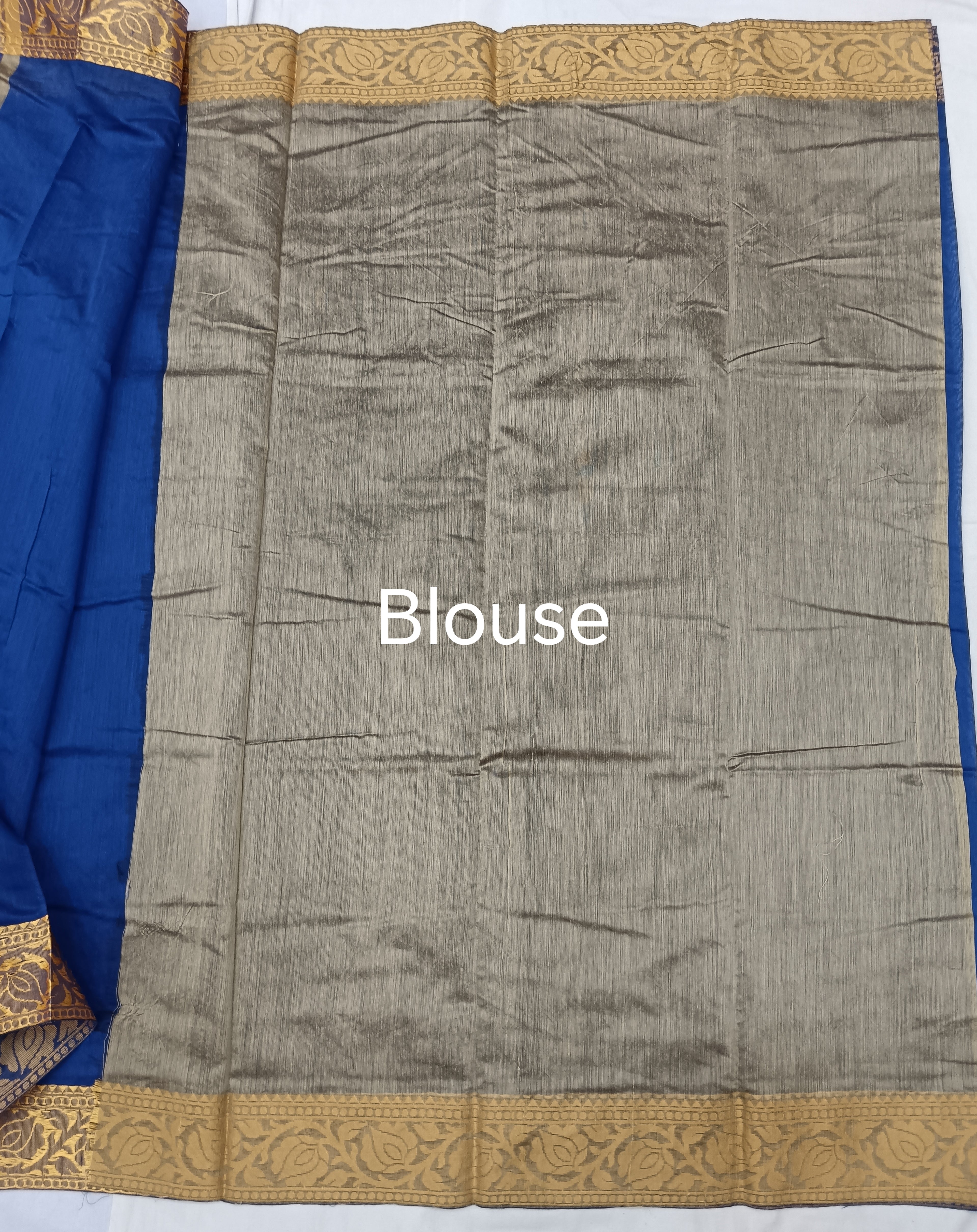 Plain Blue Chanderi Saree, Sarees in Gwalior, Online Chanderi Saree's, Online Sarees