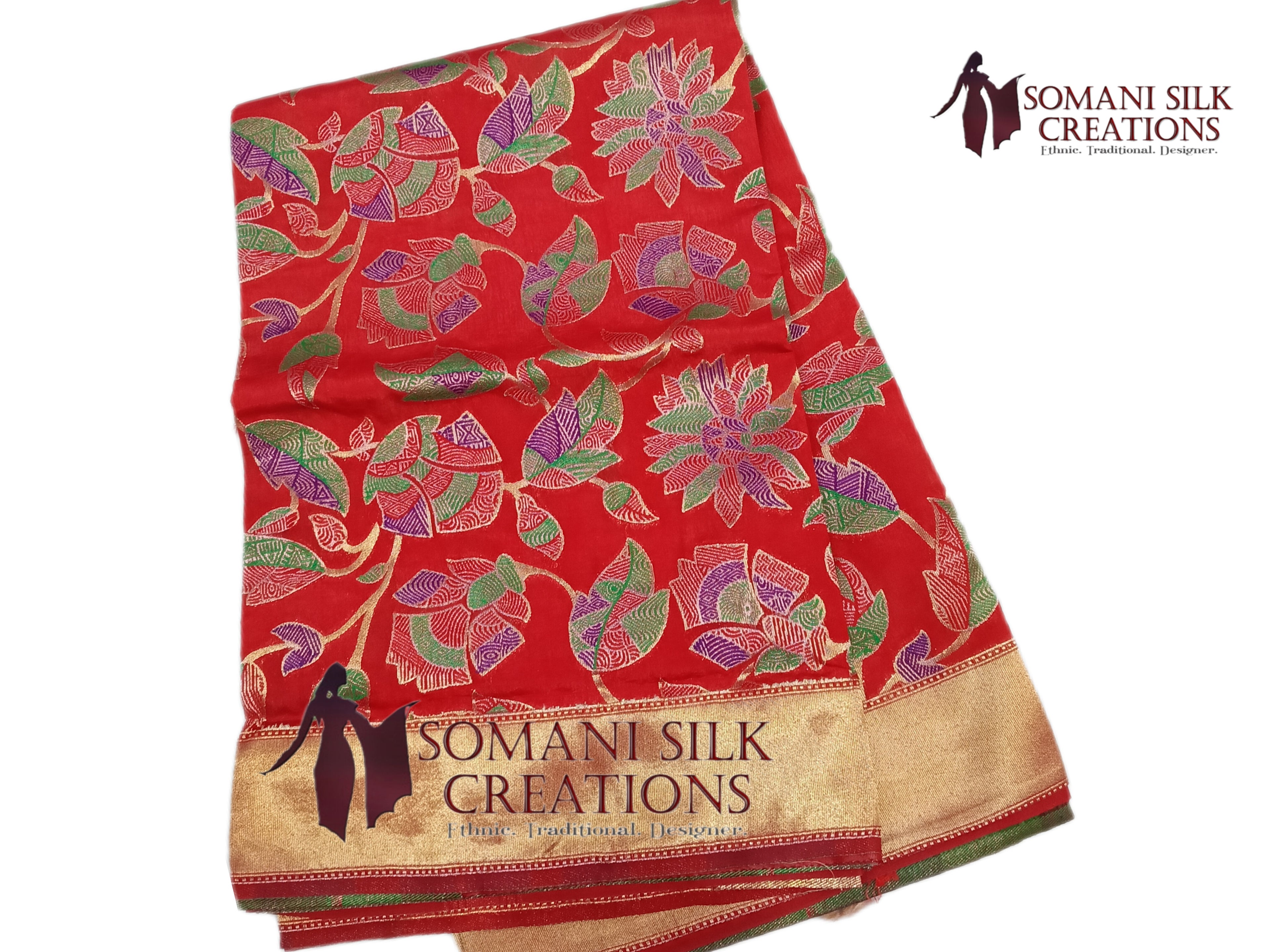 Red Premium Silk Saree 1