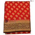 Red Tapeta Zari Buti Heavy pallu Saree