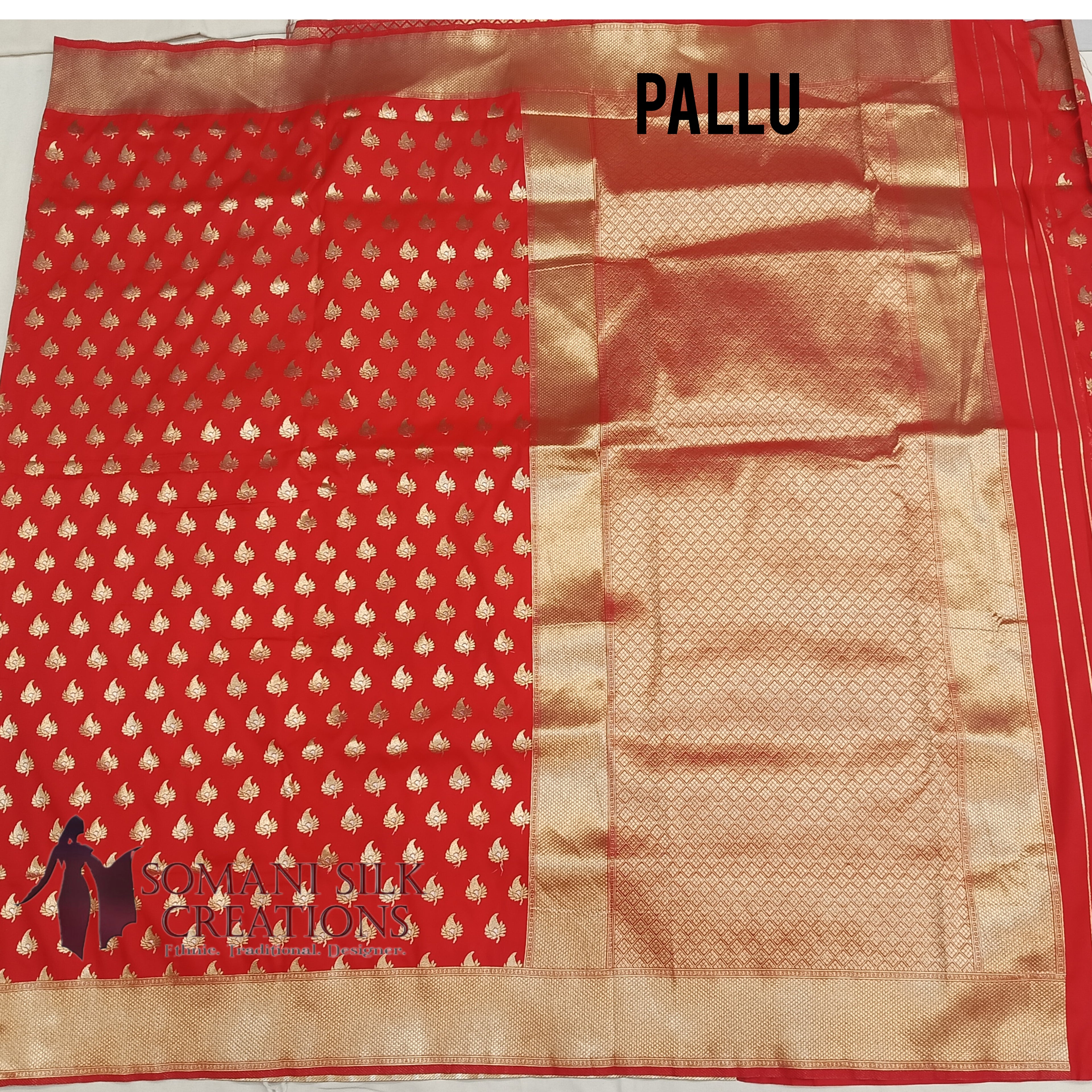 Red Buti Banarsi Saree 