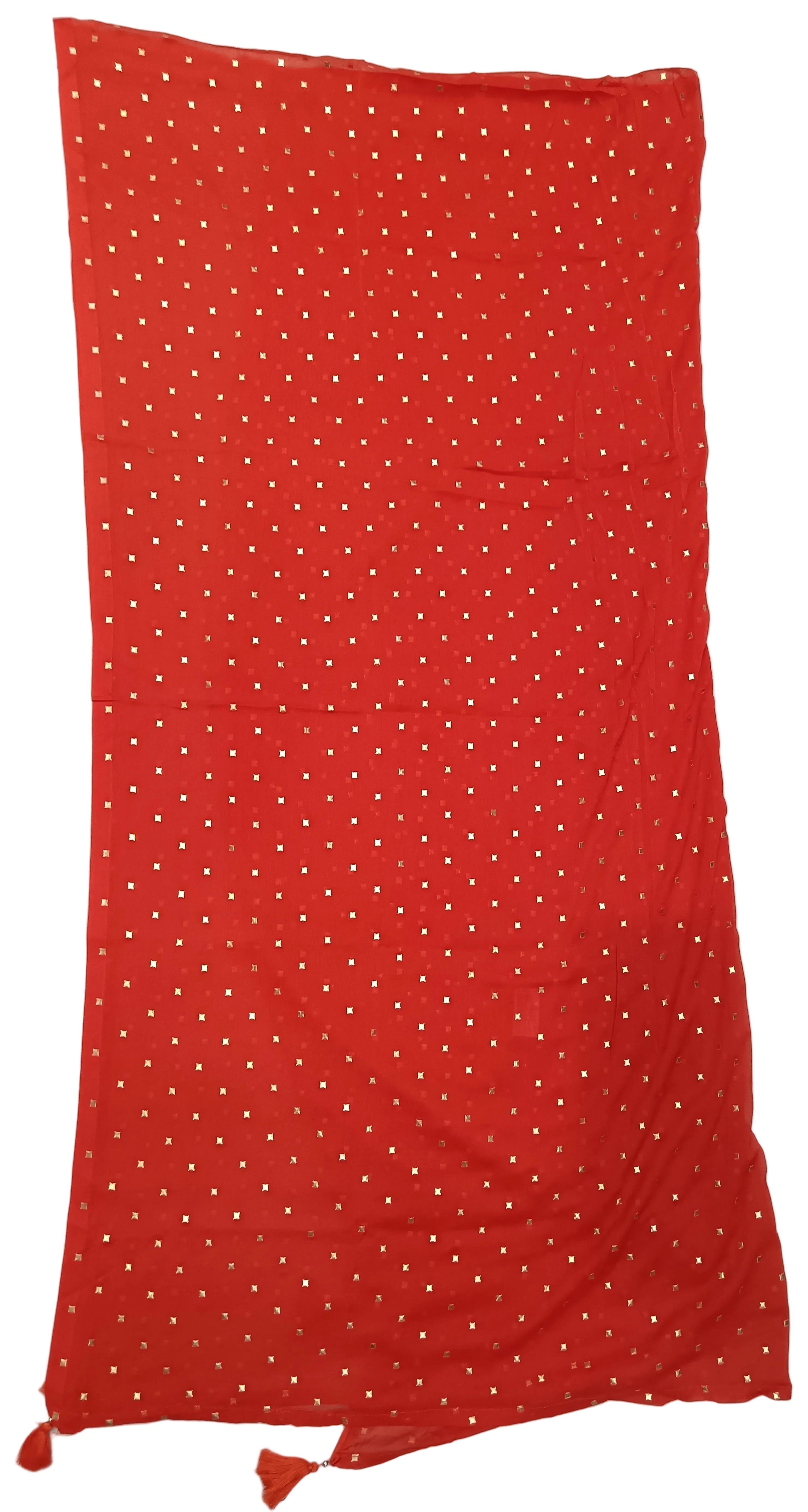 Rust Colour Lehariya 3 Piece Suit