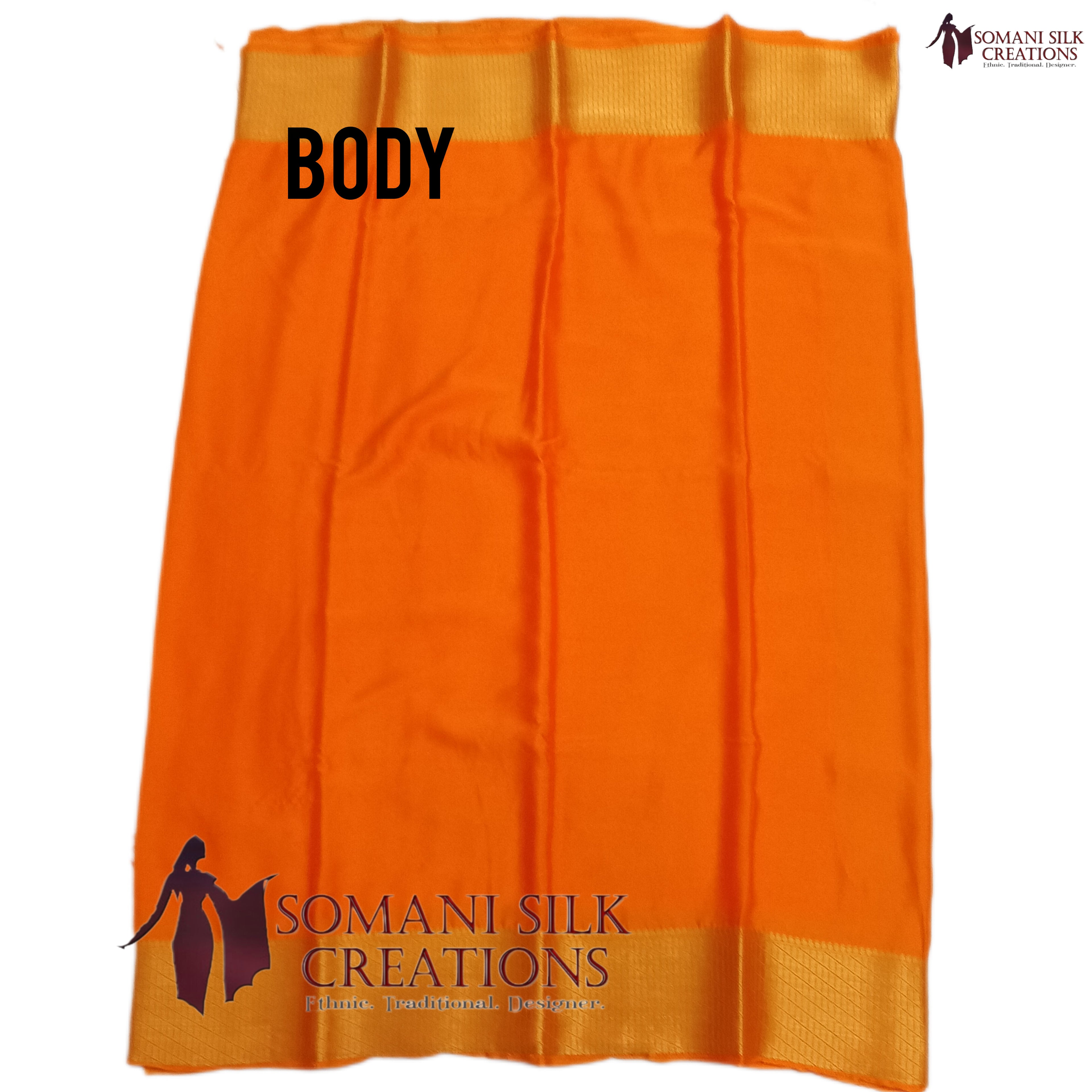 Rust Colour Pure chinon saree