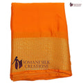 Rust Colour Pure chinon saree