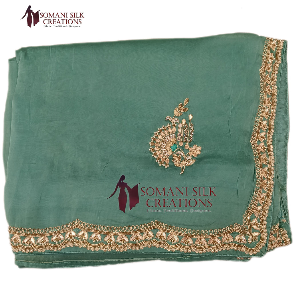 Jimi-Chu Calcutta Handwork Saree