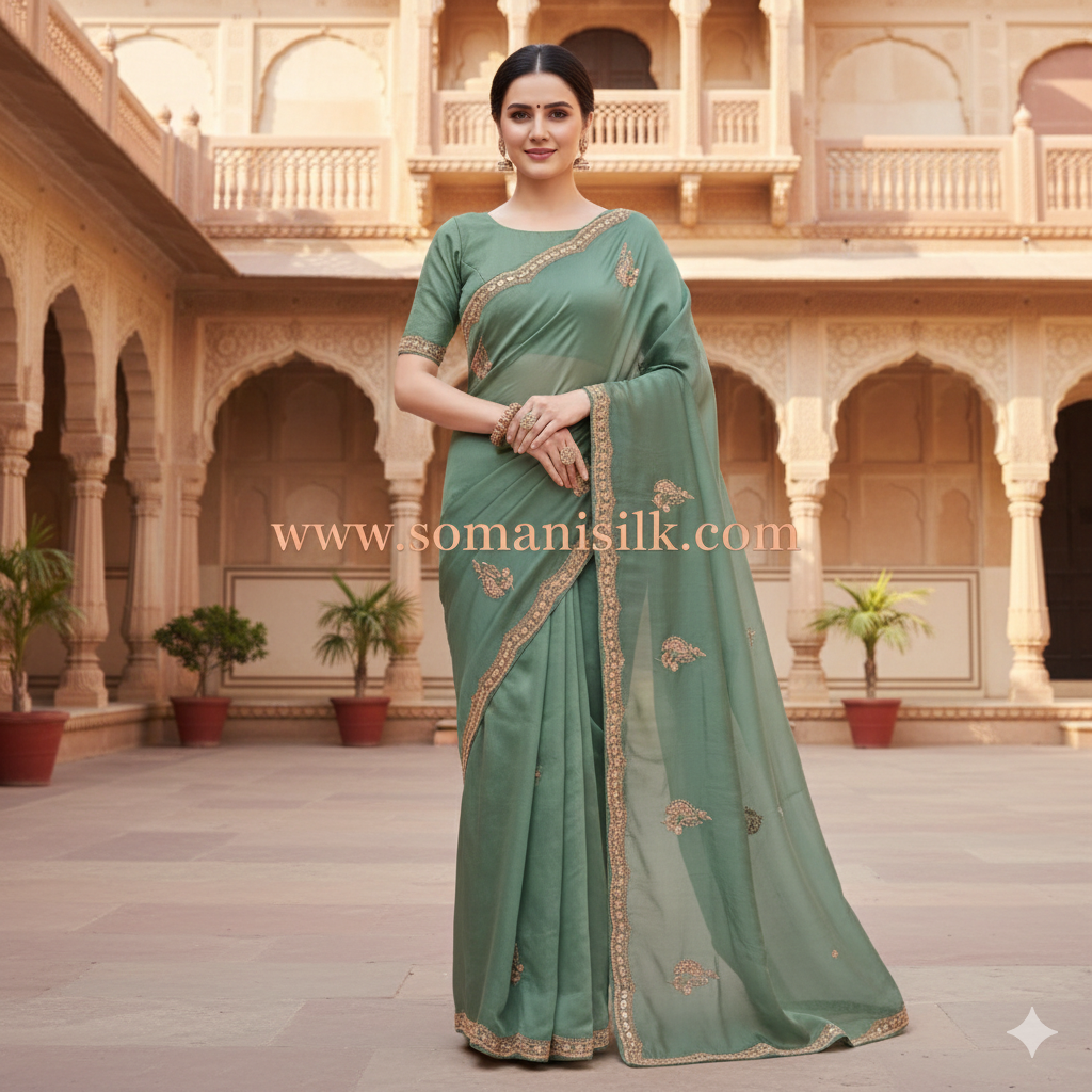 jimi chu handwork saree