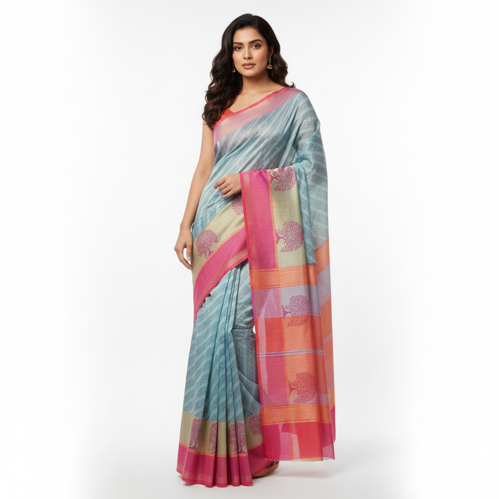 Handloom Banarsi Chanderi Saree