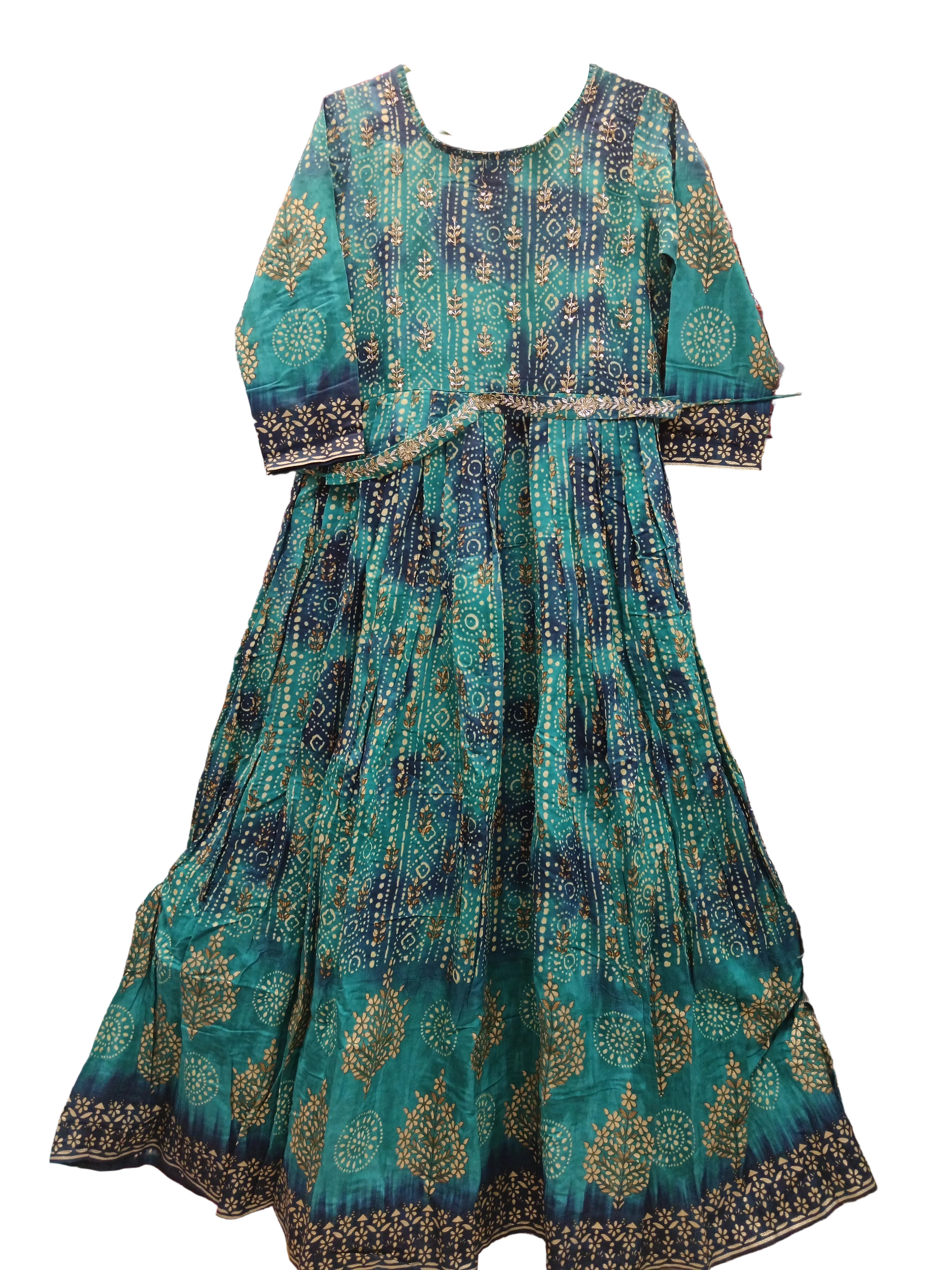 light green colour long suit