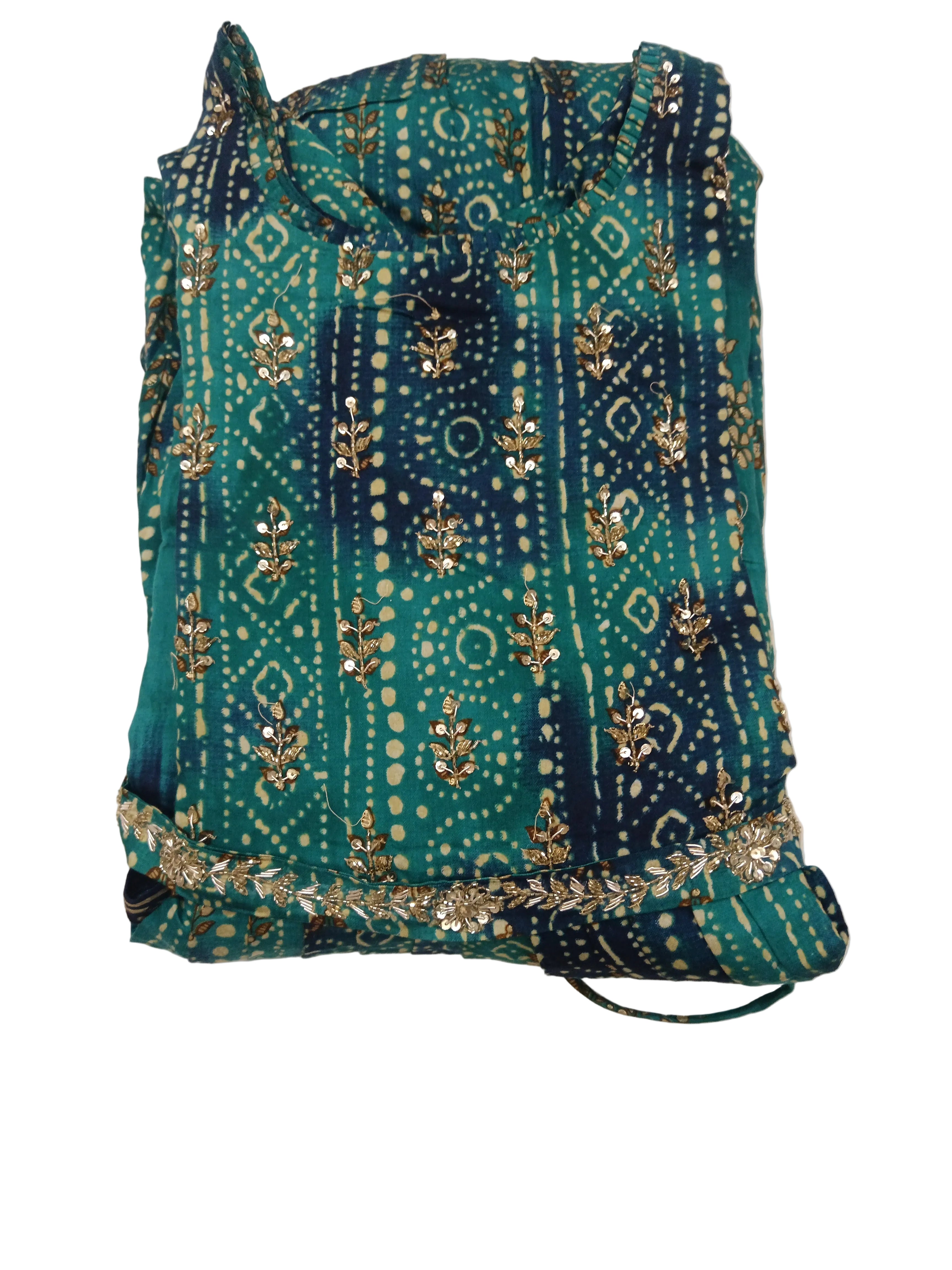 light green colour long suit