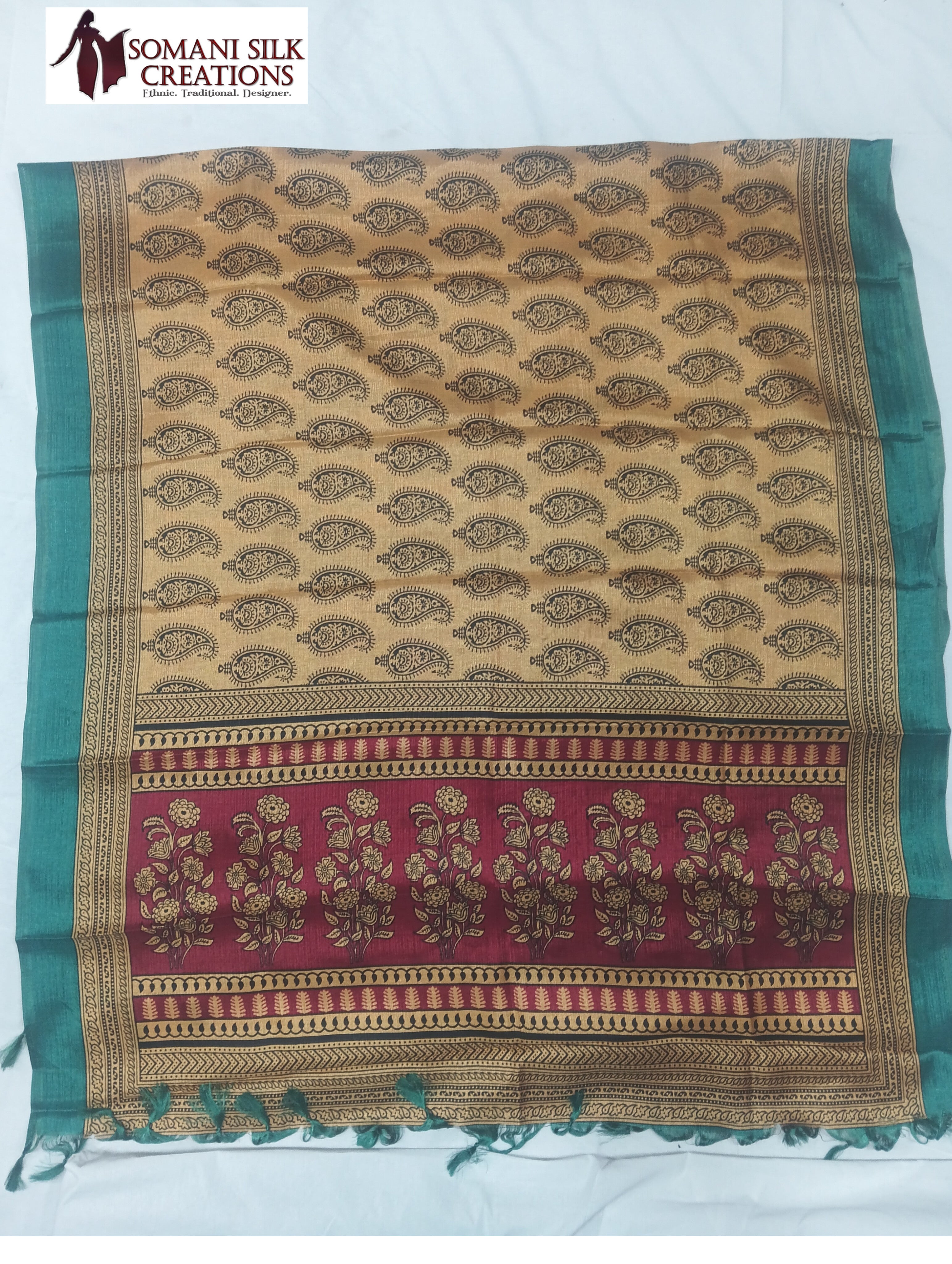 silk dupatta printed dupatta